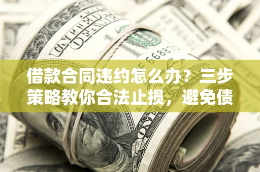 济南借款合同违约怎么办？三步策略教你合法止损，避免债务危机升级
