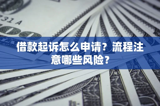 济南借款起诉怎么申请？流程注意哪些风险？
