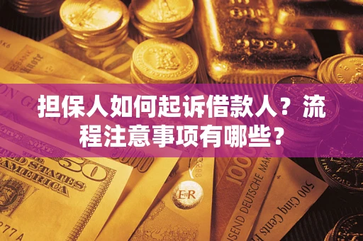 济南担保人如何起诉借款人？流程注意事项有哪些？